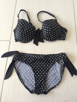 Bikini In Schwarz Mit Weißen Punkten Gr. 40/42