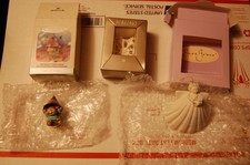 Lot 3 Pure Grace Angel Margaret Furlong Birthday Hallmark Christmas ornaments 