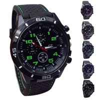 2015 Quartz Watch Herren Uhr Military Watch Sport Wristwatch Silikon Armbanduhr