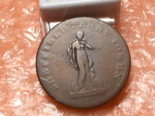 1815 Sheffield Colonial Penny Trade Token Die Crack Obverse to Reverse #2