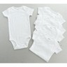 New Carter's 5 Pack Solid White Style Bodysuits NWT Size prem NB 3 6 9 12 18 24m
