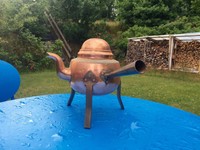 Alte Kupferkanne, SMEDJAN Äkta Koppar 100% Tenn, Sweden, Echt Kupfer, Art Déco