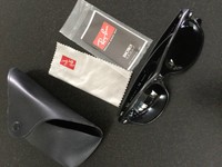 Original Ray Ban-Sonnenbrille-New Wayfarer-schwarz-Polarized-mit Etui