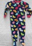 JOE BOXER 4T FLANNEL PAJAMAS PJS NWT GIRLS BLUE WITH HEARTS BLANKET SLEEPER