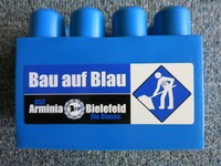 ARMINIA BIELEFELD "Bau auf Blau" Stein von BIG / Fananleihe von 1996