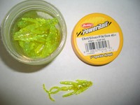 Berkley Powerbait Sparkle Nymph Extra Scent Glitter Hellgrün Shad 12 Stück