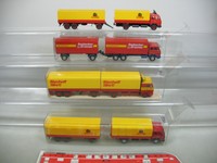 AI646-1# 4x Wiking H0 Lastzug/LKW Mercedes-Benz MB: Holert+Rosbacher+Bischoff