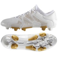 Adidas X 15.1 FG Leder Etch Pack LTD Weiss / Nockenschuhe AQ6301