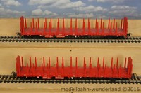 Piko H0 KONVOLUT 2x 54330 Baumtransportwagen "DB Cargo" DB AG Ep.V verkehrsrot