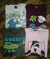 4x T-Shirt, Gr.L, Bekleidungspaket, Shirt, TOP