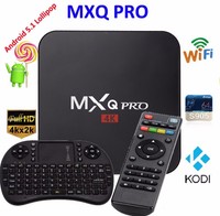 MXQ Pro 4K Amlogic S905 Android 5.1 Quad-Core WiFi Smart TV Box 8GB + Tastatur