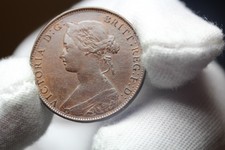 1861 Great Britain Half Penny (Rr235)
