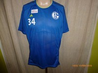 FC Schalke 04 Original Adidas Spieler Training Trikot 2013/14 + Nr.34 Gr.L