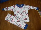 Boys 6 Months NY Giants Football NFL Apparel 2 Piece Pajama Set Ships Free! NWT