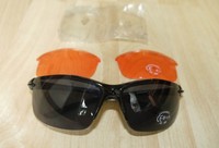 NEU * Sportbrille Radbrille Sonnenbrille Brille mit Wechselgläsern 3 in 1 + Etui