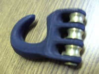 Trimmhaken Heavy Duty mit 3 Trimmrollen für Segel mit Segelöse 