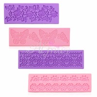 Silikon Spitze Prägung Pad Kuchen-formen Backen Schokolade Gebäck Fondant