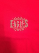 Eagles Farewell Tour Shirt 2003 Local Crew T-Shirt Red Xl Concert Memorabilia