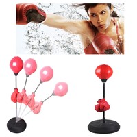 Boxen Set Punchingball Standboxsack Standbox Handschuhen Punching Training HOT
