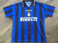 UMBRO Inter Mailand Trikot "Y. Djorkaeff 6" in Gr. L zu verkaufen!!! Rarität!!!