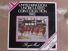 Gem Great Britain 1983 Royal Mint Issued 8 Coin Brilliant Unc Coin Set~Free Ship