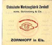 ELSÄSSISCHE WERKZEUGFABRIK ZORNHOFF vorm. Goldenberg & Co. Trademark 1908