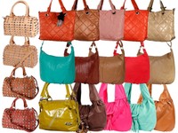 Handtasche Schultertasche Nieten-tasche Umhänge Damentasche Kunstleder Shopper