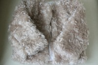 MARIE CHANTAL STEIFF BABY BEIGE FUR COAT MEDIUM 12-18 MONTHS