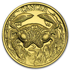 1/10 oz Gold Round Zodiac Series - Cancer - Sku #93826