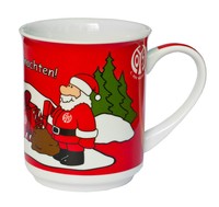 1. FSV Mainz 05 Porzellantasse Weihnachtstasse Dose Tasse SOPO WOW Fan Artikel