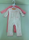 Carter's baby girl 2-pack coveralls/jumpsuits 6 months flowers/birds