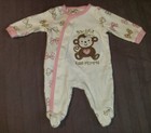 VGUC Koala Baby Girl Clothes NB Newborn One Piece Monkey Footie Pajama Sleeper