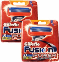 16 Klingen Gillette FUSION POWER Rasierklingen NEU & ORIGINAL !!!