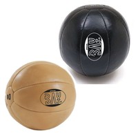 BAY Profi Kunstleder Medizinball 3 5 7 10 Kg schwarz Gymnastikball Fitness Ball