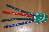Armband gewebt F.R.O.G. FROG Fully Rely on God Ganz auf Gott vertrauen Teens