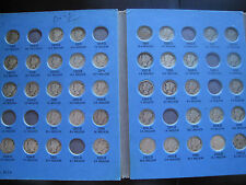 Partial mercury dime set 67 pieces many G - Yg early dates(x14)