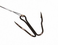 Stahlvorfach mit VMC 9900 Blitzhaken für Zander Hecht Naturköder