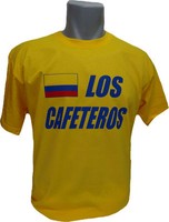 Kolumbien LOS CAFETEROS T-Shirt Ländershirt Alternative zu Trikot NEU Fans Shirt
