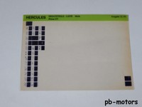 .Original Hercules Microfich Ersatzteile-Liste Prima GT Mofa 12/91