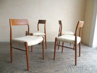 Stylische Dining Chairs Teak Teakholz Stuhl Chair Danish Modern 60er 60s