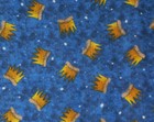 NEW 1/2 yard RARE VHTF Where the Wild Things Are Crowns blue quilt cotton fabric