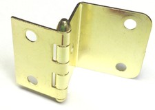 Single Wrap-Around Butt Hinges 1-1/2" x 3/4" Brass Plated
