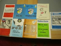 9 x DDR Fußball Programme EC und Länderspiele 70er und 80er Jahre Top Zustand 