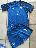 Trikot Set Gr 152  EM Frankreich 2016 Neu Blau Nike Fußball Trikot Griezmann 7