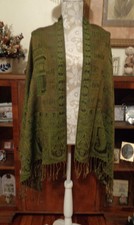 Civil War Ladies Reenactment 2-Tone Shawl Scarf Stole Wrap