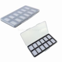 Tackle box Angelkoffer Angelbox Köderbox Angelkasten Zubehörbox 12 Fächer Neu