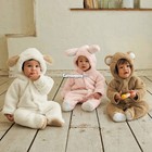 Newborn Infant Baby Boys Girls Romper Hooded Jumpsuit Bodysuit Clothes Outfit