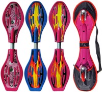 mini Waveboard für die kleinen, Speed Rollen in Rot, ABEC-7, & Waveboardtasche
