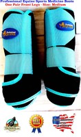 Pferd mittelgroß Professional Equine Sport Medizin Schienen Stiefel Turkis 4116A