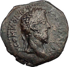 COMMODUS 177AD Philippi Macedonia JULIUS CAESAR AUGUSTUS RARE Roman Coin i55552
